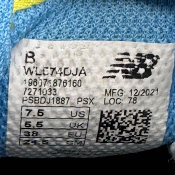 New Balance 574 Shoes Womens Size 7.5 Blue Black Pink ENCAP Retro Sneakers - Picture 9 of 10